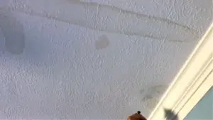 Stain caused by water leak
